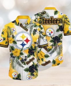 NFL Pittsburgh Steelers Hawaii Shirt Flower Trendy Floral Tops