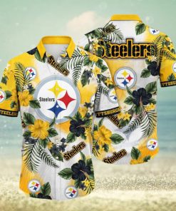 NFL Pittsburgh Steelers Hawaii Shirt Flower Trendy Floral Tops, hoodie, sweater, long sleeve and tank top NFL Pittsburgh Steelers Hawaii Shirt Flower Trendy Floral Tops