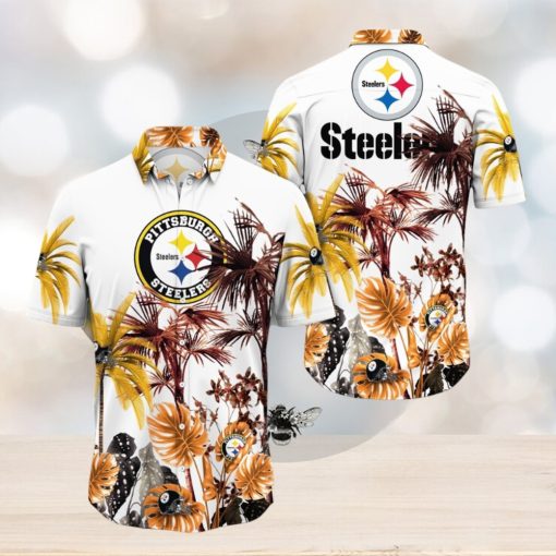 NFL Pittsburgh Steelers Hawaii Shirt Palm Tree Aloha Shirt For Fans