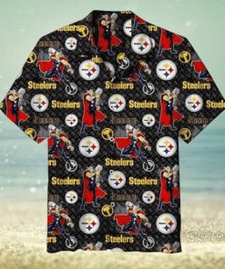 NFL Pittsburgh Steelers Logos Hawaiian Shirt