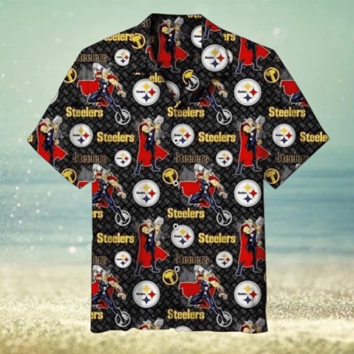 NFL Pittsburgh Steelers Logos Hawaiian Shirt