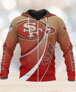 NFL San Francisco 49ers Free Style Design Zip Up Hoodie