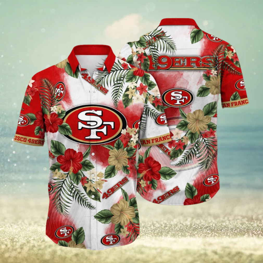NFL San Francisco 49ers Hawaii Shirt Flower Trendy Floral Tops NFL San Francisco 49ers Hawaii Shirt Flower Trendy Floral Tops