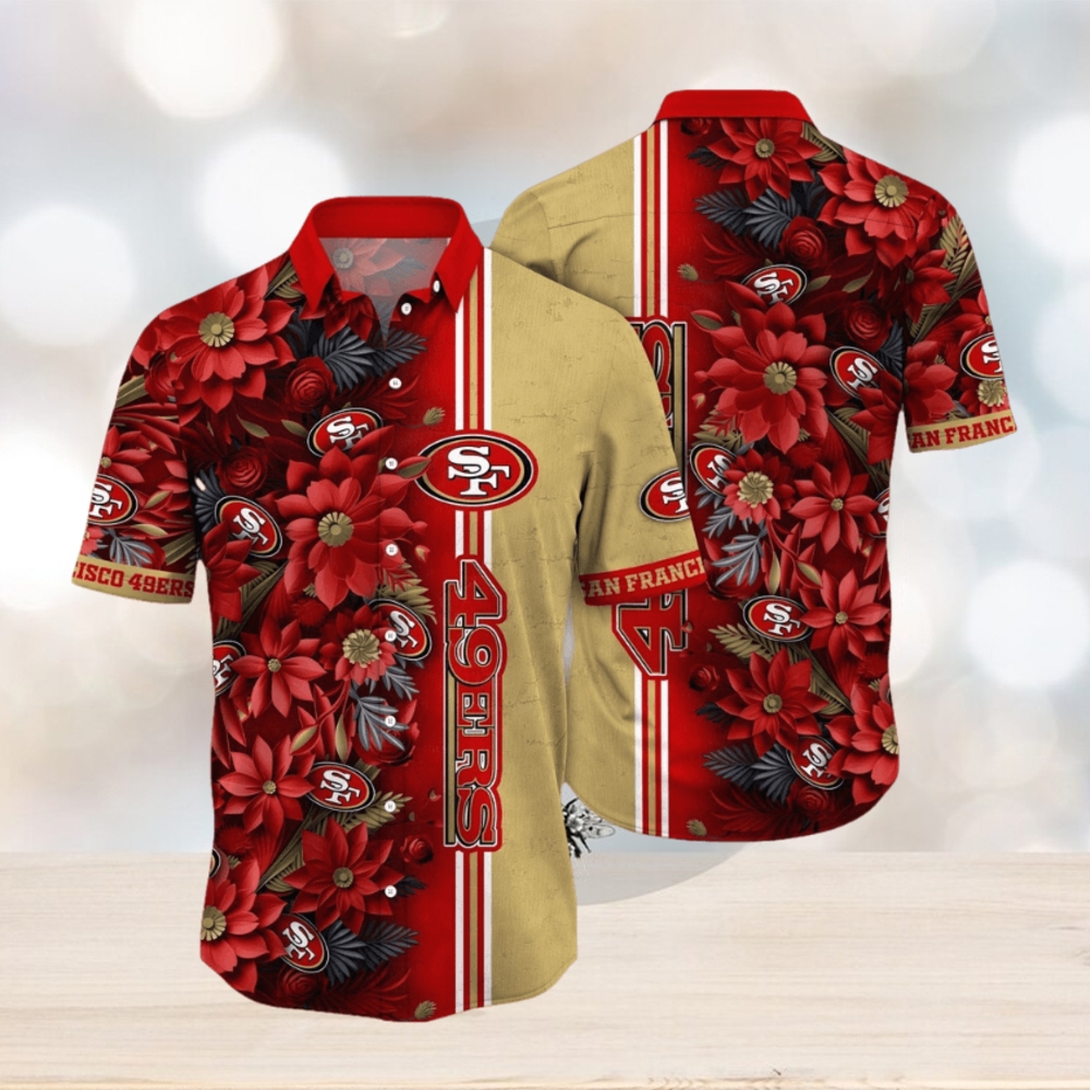 NFL San Francisco 49ers Hawaii Shirt Flower Tropical Vibes In Shirts NFL San Francisco 49ers Hawaii Shirt Flower Tropical Vibes In Shirts