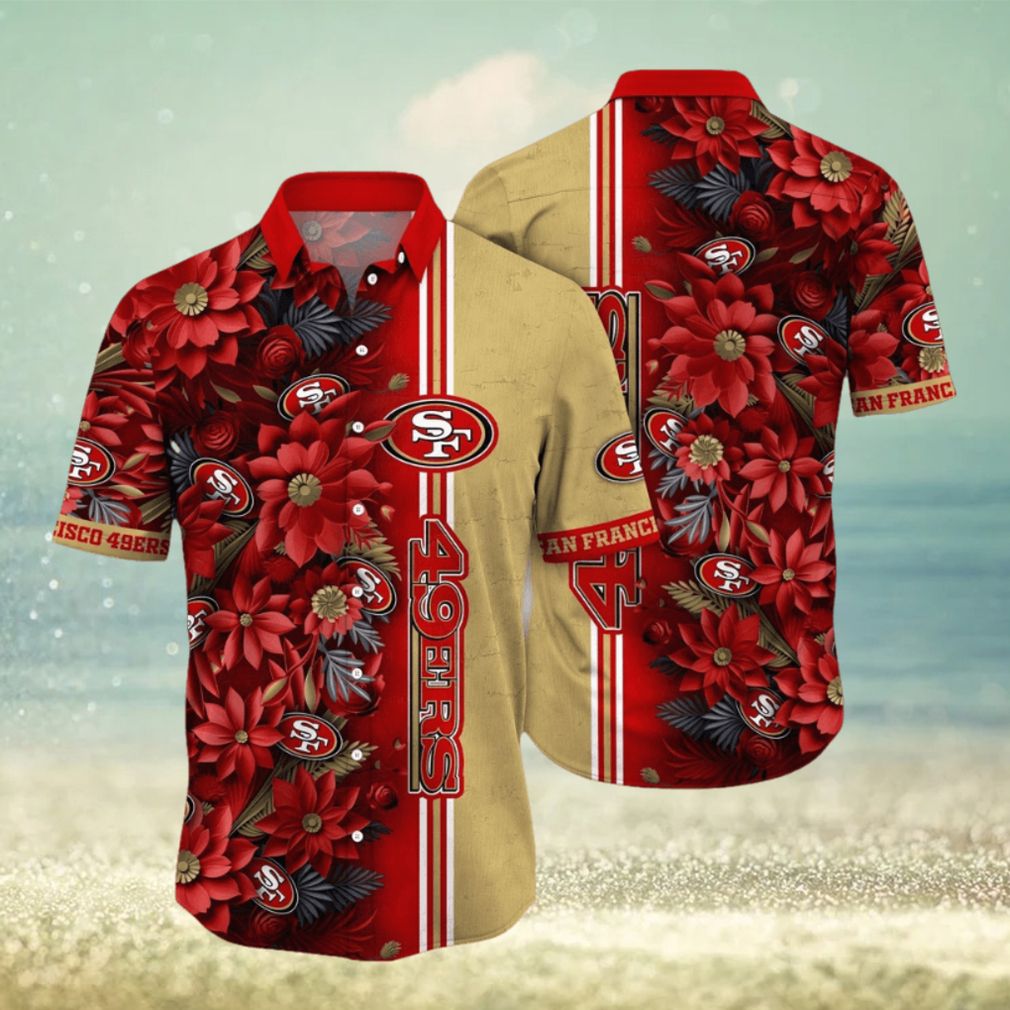 NFL San Francisco 49ers Hawaii Shirt Flower Tropical Vibes In Shirts NFL San Francisco 49ers Hawaii Shirt Flower Tropical Vibes In Shirts