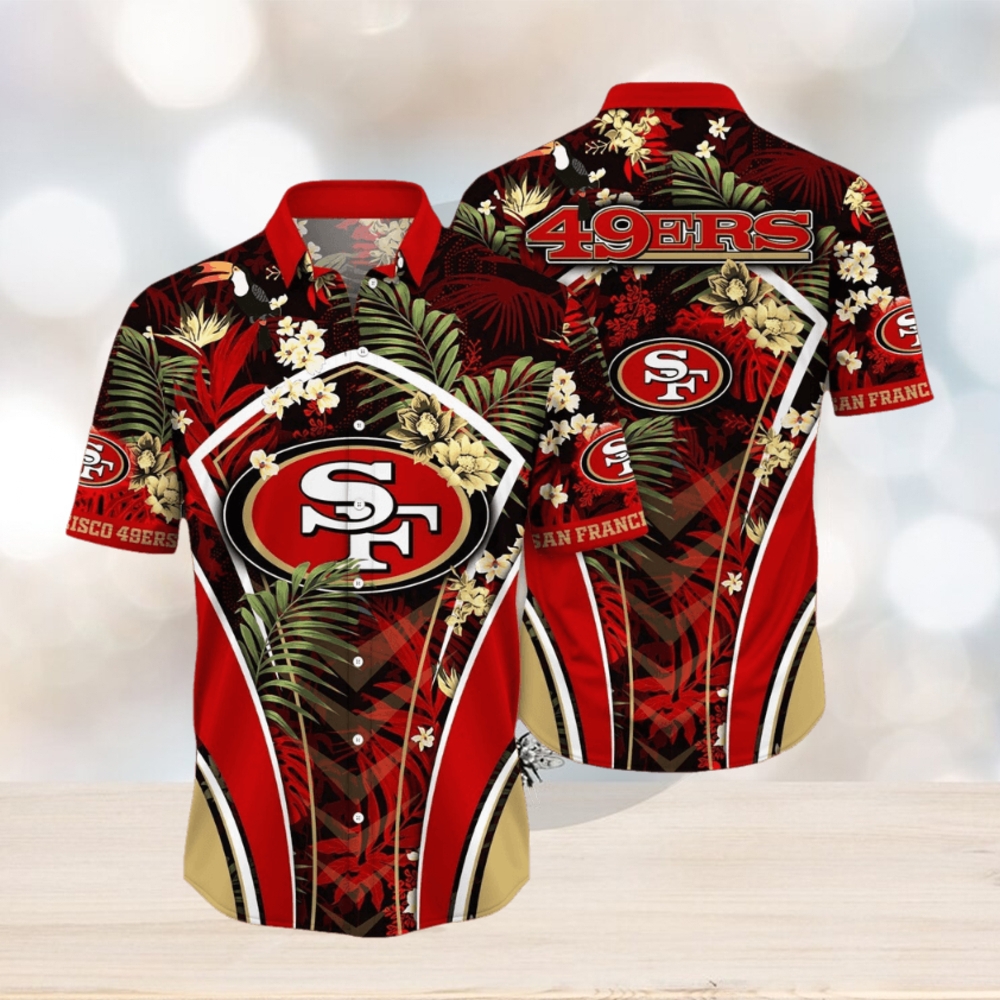 NFL San Francisco 49ers Hawaii Shirt Flower Vibrant Beachy Shirts NFL San Francisco 49ers Hawaii Shirt Flower Vibrant Beachy Shirts