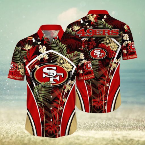 NFL San Francisco 49ers Hawaii Shirt Flower Vibrant Beachy Shirts