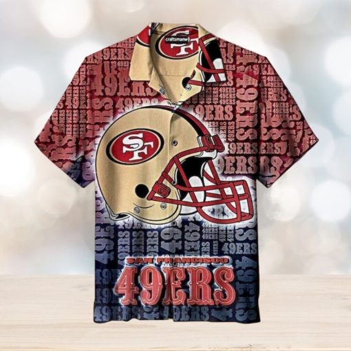 NFL San Francisco 49ers Hawaiian Shirt Football Gift For Dad, NFL Hawaiian Shirt