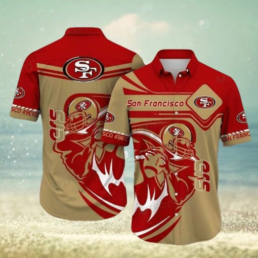 NFL San Francisco 49ers Hawaiian Shirt Gift For Beach Trip, NFL Hawaiian Shirt
