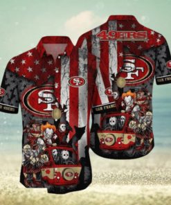 NFL San Francisco 49ers Jason Voorhees US Flag Hawaiian Shirt