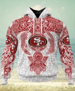 NFL San Francisco 49ers Norse Viking Symbols 3D Hoodie