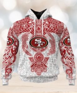 NFL San Francisco 49ers Norse Viking Symbols 3D Hoodie