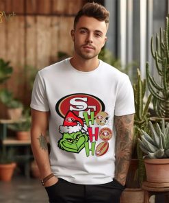 NFL San Francisco 49ers football Grinch ho ho ho helmet logo shirt, hoodie, sweater, long sleeve and tank top NFL San Francisco 49ers football Grinch ho ho ho helmet logo shirt