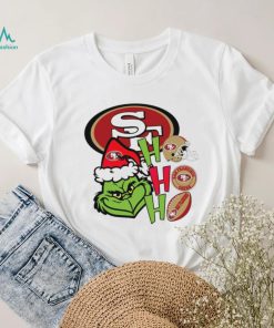 NFL San Francisco 49ers football Grinch ho ho ho helmet logo shirt, hoodie, sweater, long sleeve and tank top NFL San Francisco 49ers football Grinch ho ho ho helmet logo shirt