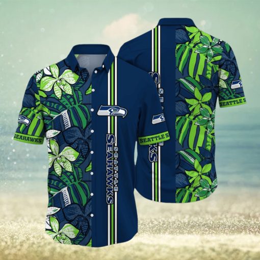 NFL Seattle Seahawks Hawaii Shirt Flower Chic Aloha Fashion