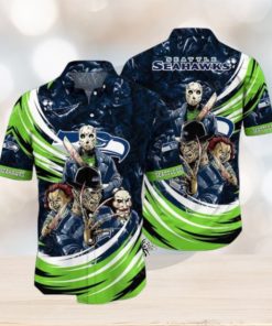 NFL Seattle Seahawks Jason Voorhees Movie Hawaiian Shirt