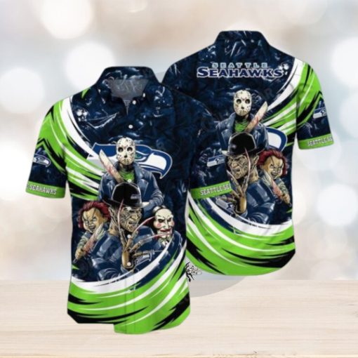 NFL Seattle Seahawks Jason Voorhees Movie Hawaiian Shirt