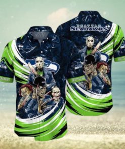 NFL Seattle Seahawks Jason Voorhees Movie Hawaiian Shirt