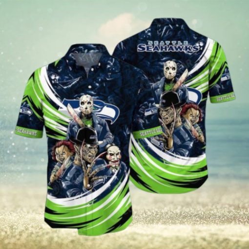 NFL Seattle Seahawks Jason Voorhees Movie Hawaiian Shirt