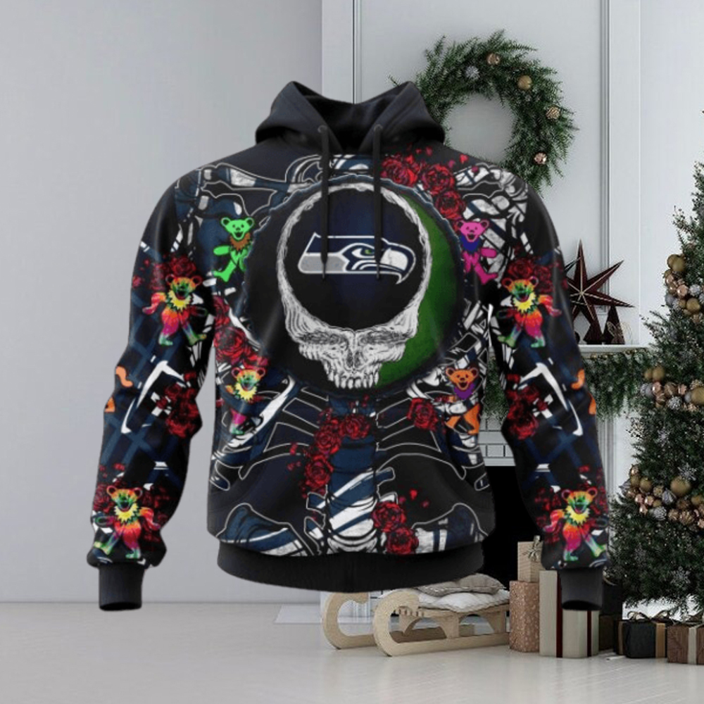 NFL Seattle Seahawks Mix Grateful Dead, Personalized Name & Number Specialized Concepts Kits 3D Hoodie NFL Seattle Seahawks Mix Grateful Dead, Personalized Name & Number Specialized Concepts Kits 3D Hoodie