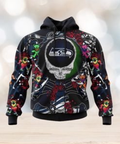 NFL Seattle Seahawks Mix Grateful Dead, Personalized Name & Number Specialized Concepts Kits 3D Hoodie