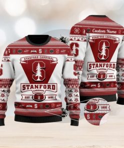 NFL Stanford Cardinal Football Team Logo Ugly Xmas Wool Knitted Sweater