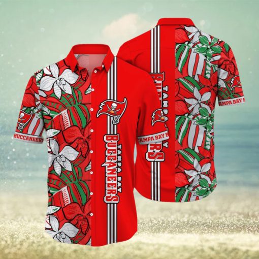 NFL Tampa Bay Buccaneers Hawaii Shirt Flower Chic Aloha Fashion