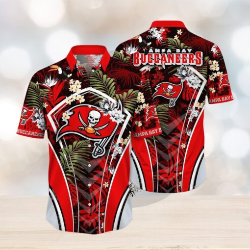 NFL Tampa Bay Buccaneers Hawaii Shirt Flower Vibrant Beachy Shirts