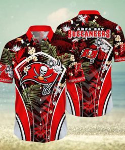 NFL Tampa Bay Buccaneers Hawaii Shirt Flower Vibrant Beachy Shirts