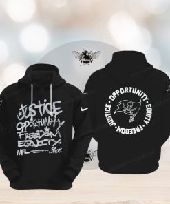 NFL Tampa Bay Buccaneers Justice Opportunity Equity Freedom Hoodie