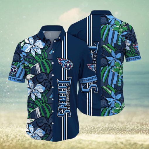 NFL Tennessee Titans Hawaii Shirt Flower Chic Aloha Fashion