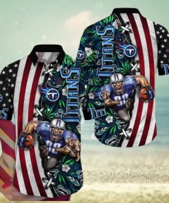 NFL Tennessee Titans Hawaii Shirt Mascot Aloha Summer Shirt