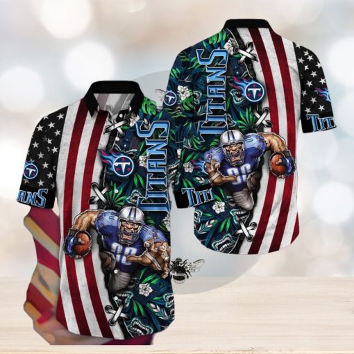 NFL Tennessee Titans Hawaii Shirt Mascot Aloha Summer Shirt