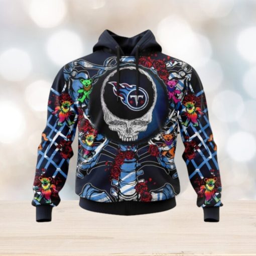 NFL Tennessee Titans Mix Grateful Dead, Personalized Name & Number Specialized Concepts Kits 3D Hoodie