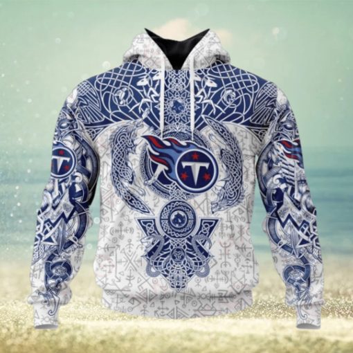 NFL Tennessee Titans Norse Viking Symbols 3D Hoodie