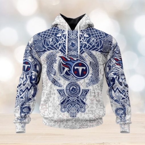 NFL Tennessee Titans Norse Viking Symbols 3D Hoodie