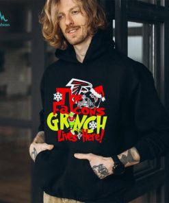 NFL The Atlanta Falcons Grinch Lives Here Christmas shirt
