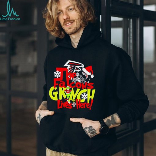 NFL The Atlanta Falcons Grinch Lives Here Christmas shirt