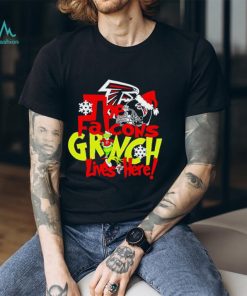 NFL The Atlanta Falcons Grinch Lives Here Christmas shirt