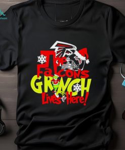 NFL The Atlanta Falcons Grinch Lives Here Christmas shirt