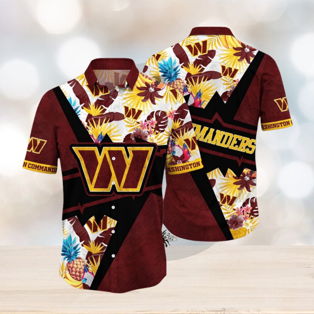 NFL Washington Commanders Hawaii Shirt Flower Island Inspired Apparel NFL Washington Commanders Hawaii Shirt Flower Island Inspired Apparel