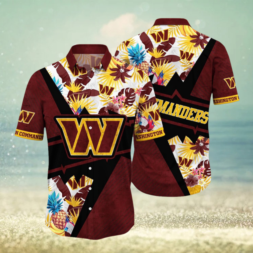 NFL Washington Commanders Hawaii Shirt Flower Island Inspired Apparel NFL Washington Commanders Hawaii Shirt Flower Island Inspired Apparel