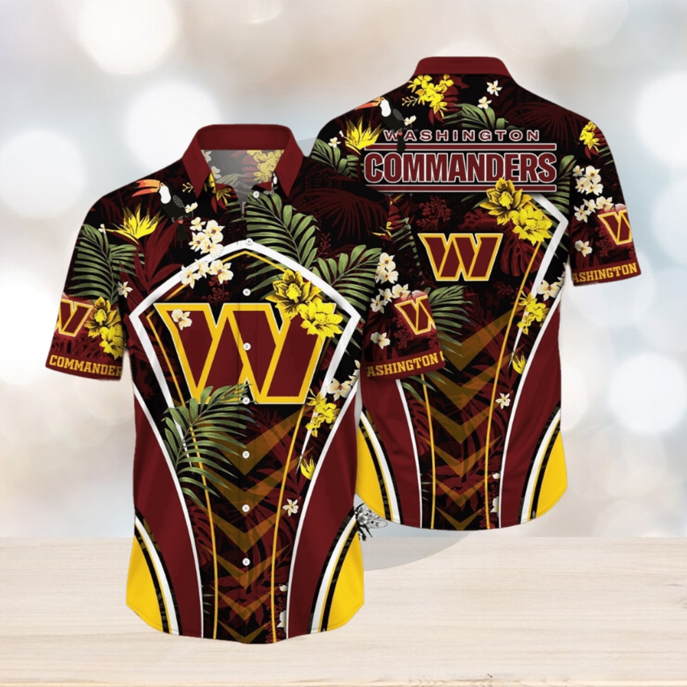 NFL Washington Commanders Hawaii Shirt Flower Vibrant Beachy Shirts NFL Washington Commanders Hawaii Shirt Flower Vibrant Beachy Shirts