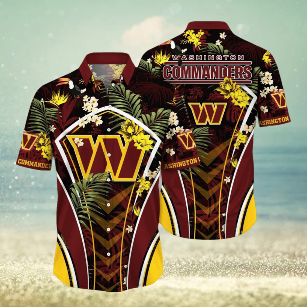 NFL Washington Commanders Hawaii Shirt Flower Vibrant Beachy Shirts NFL Washington Commanders Hawaii Shirt Flower Vibrant Beachy Shirts