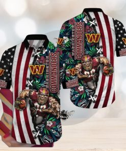 NFL Washington Commanders Hawaii Shirt Mascot Aloha Summer Shirt