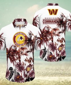 NFL Washington Commanders Hawaii Shirt Palm Tree Aloha Shirt For Fans