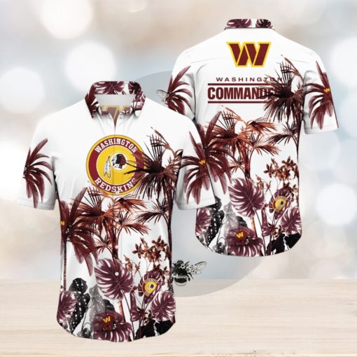 NFL Washington Commanders Hawaii Shirt Palm Tree Aloha Shirt For Fans