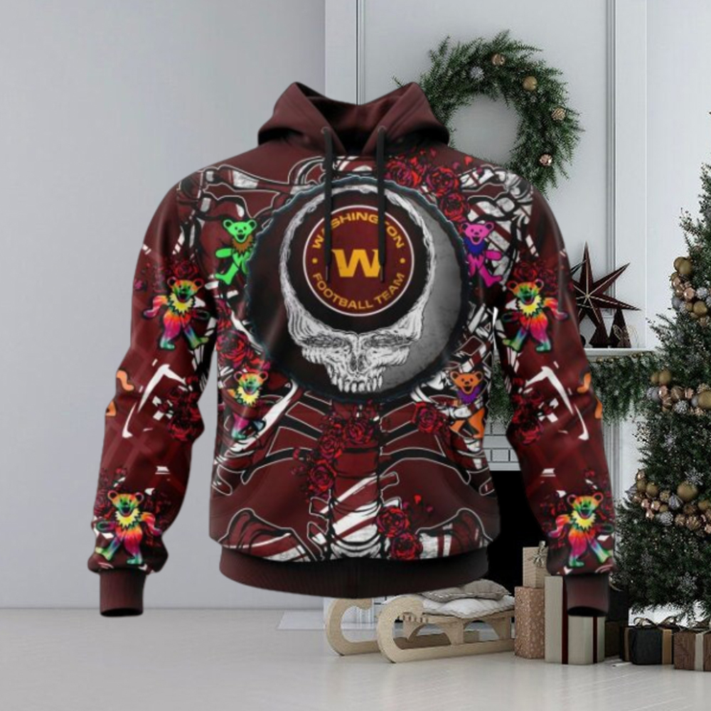NFL Washington Football Team Mix Grateful Dead, Personalized Name & Number Specialized Concepts Kits 3D Hoodie NFL Washington Football Team Mix Grateful Dead, Personalized Name & Number Specialized Concepts Kits 3D Hoodie