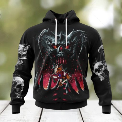 NHL Arizona Coyotes Special Skull Art Design Hoodie