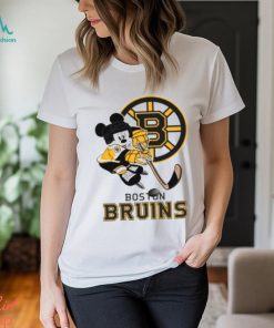 NHL Boston Bruins Mickey Mouse Disney Hockey T Shirt